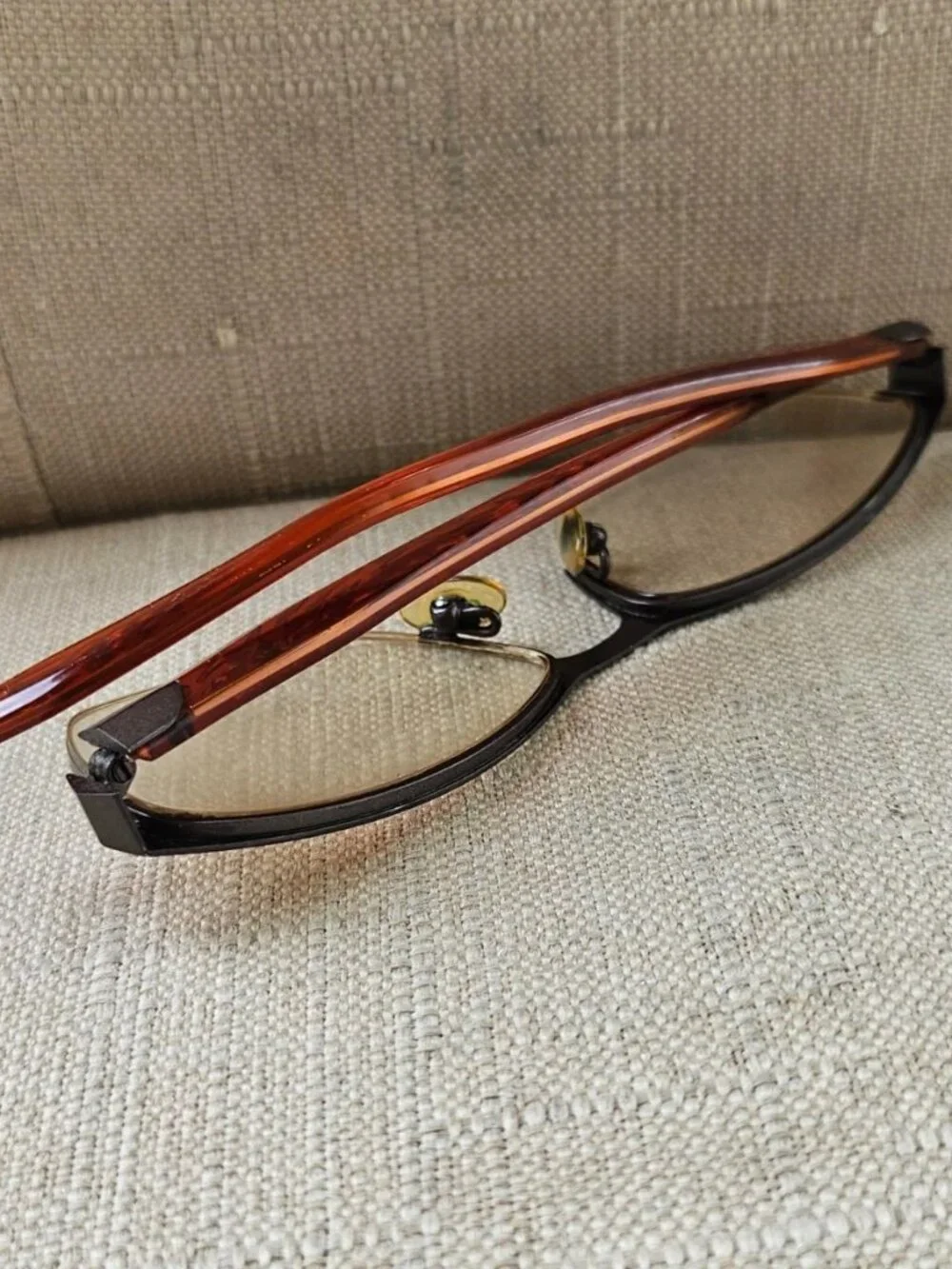 M Morel France Eyeglasses Frame Orange/Brown Tone Eyewear KAOLI 7493K Glasses